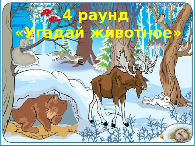 4 раунд  «Угадай животное» 