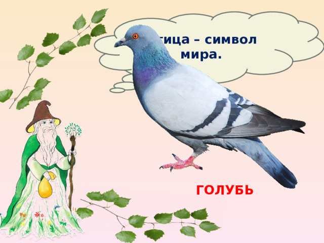 Птица – символ мира. ГОЛУБЬ 