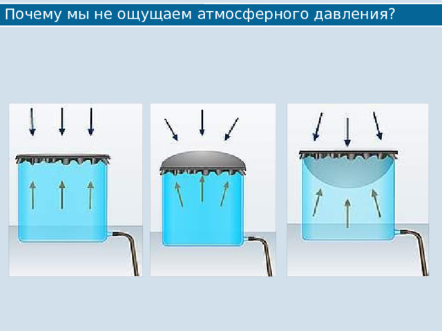 Почему мы не ощущаем атмосферного давления? 