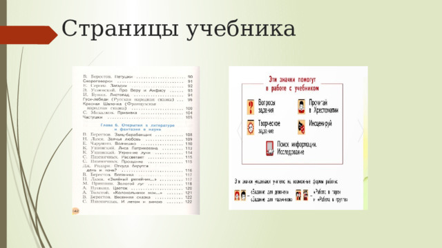 Страницы учебника 