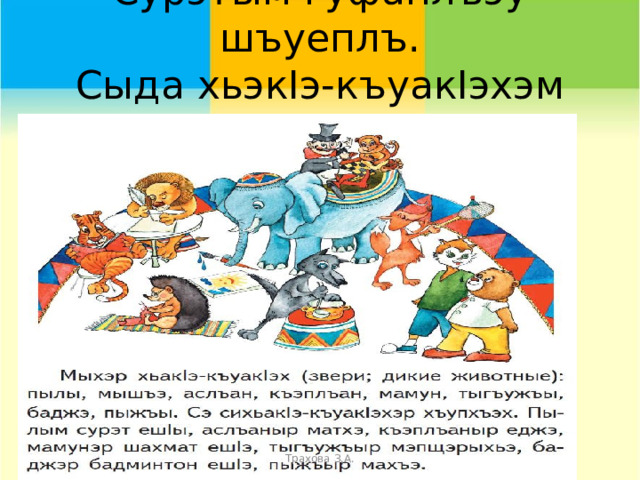Сурэтым гуфаплъэу шъуеплъ.  Сыда хьэкIэ-къуакIэхэм ашIэрэр? Трахова З.А. 