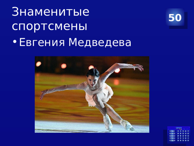 Знаменитые спортсмены 50 Евгения Медведева 
