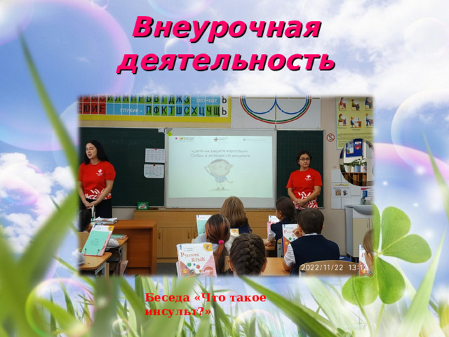 Внеурочная деятельность Беседа «Что такое инсульт?» 
