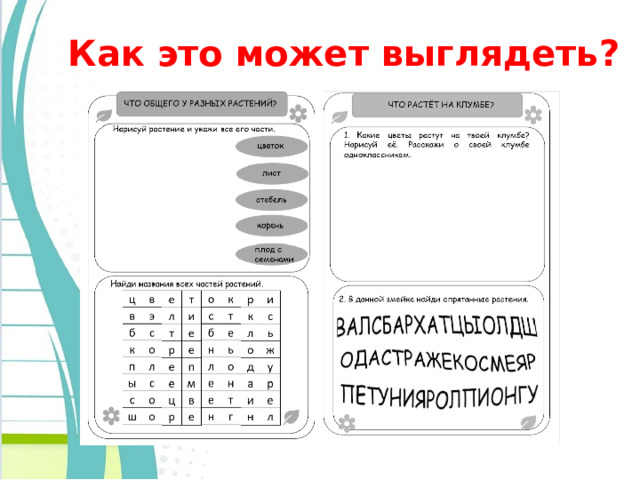Как это может выглядеть? 