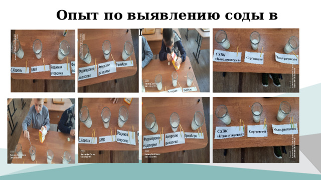 Опыт по выявлению соды в молоке 