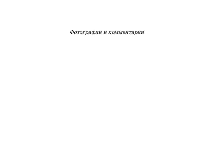 Фотографии и комментарии 