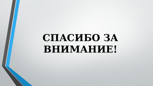 СПАСИБО ЗА ВНИМАНИЕ! 