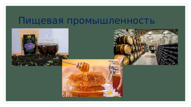 Пищевая промышленность 
