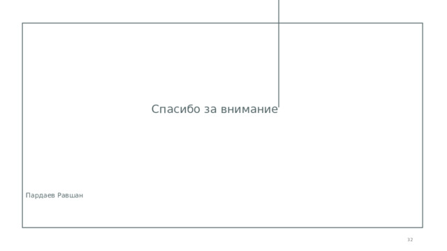 Спасибо за внимание Пардаев Равшан​ ​ 05.08.20ГГ 1 1 