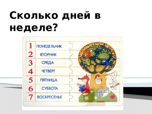 Сколько дней в неделе? 