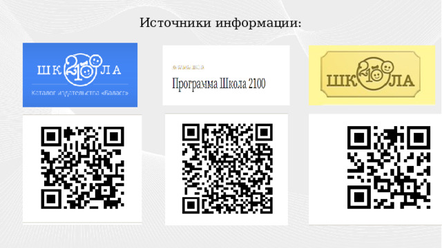Источники информации: 