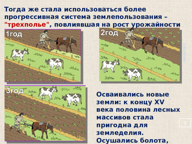 04/16/2023 Тогда же стала использоваться более прогрессивная система землепользования – 