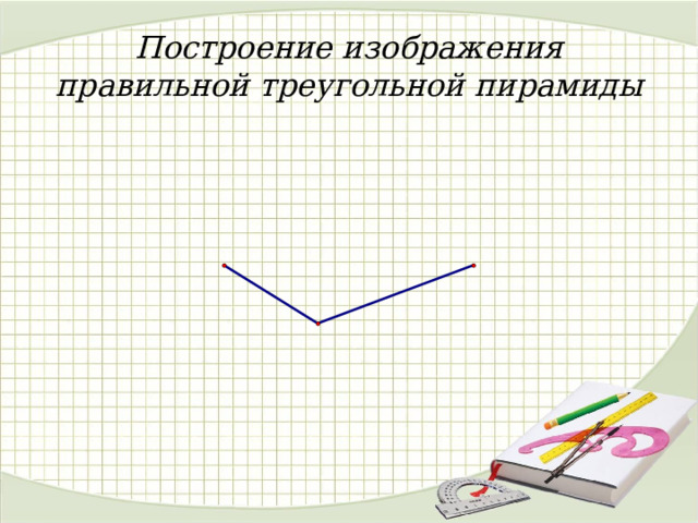 Построение изображения правильной треугольной пирамиды 