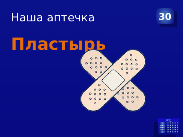 Наша аптечка 30 Пластырь 