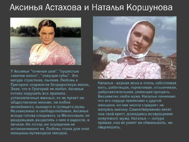 Аксинья Астахова и Наталья Коршунова У Аксиньи 