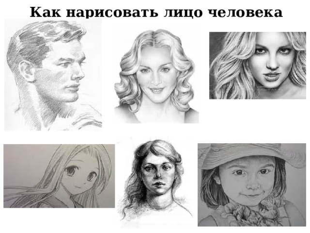 Как нарисовать лицо человека 