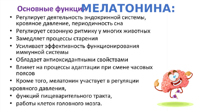  МЕЛАТОНИНА: 