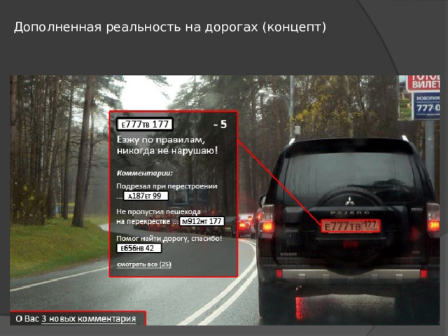 Дополненная реальность на дорогах (концепт) 