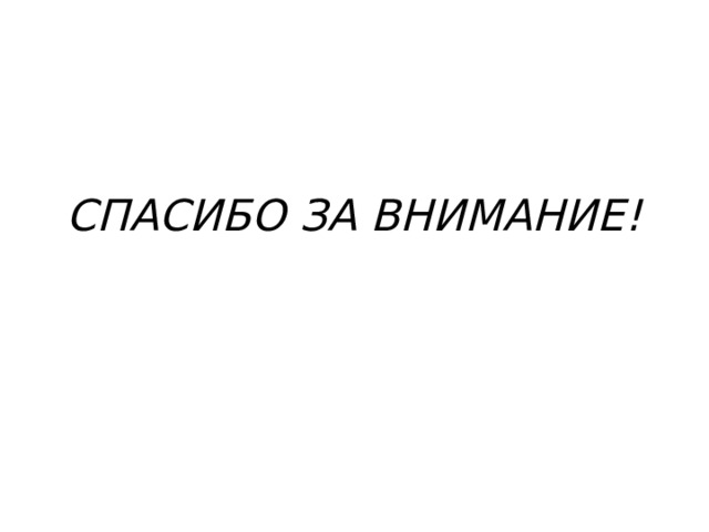 СПАСИБО ЗА ВНИМАНИЕ! 