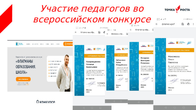 Участие педагогов во всероссийском конкурсе 