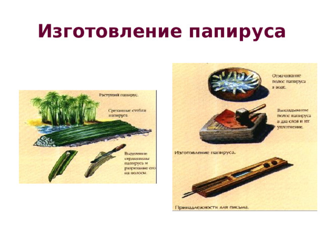Изготовление папируса 
