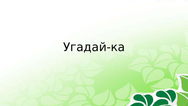 Угадай-ка 