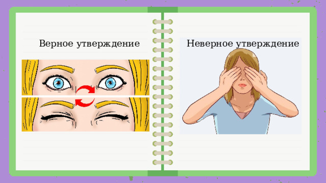 Верное утверждение Неверное утверждение 