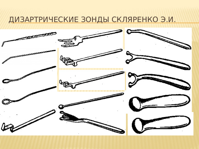 Дизартрические зонды Скляренко Э.И. 