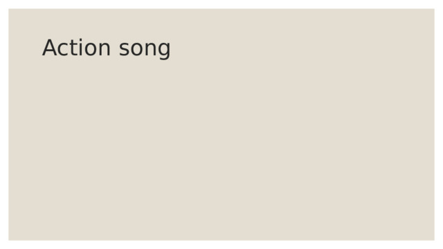 Action song 