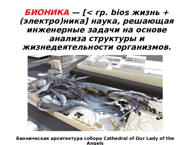 БИОНИКА — [ Бионическая архитектура собора Cathedral of Our Lady of the Angels 