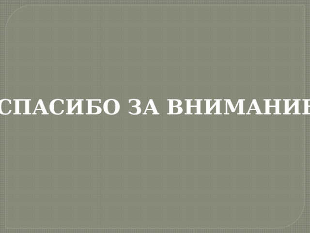 СПАСИБО ЗА ВНИМАНИЕ 