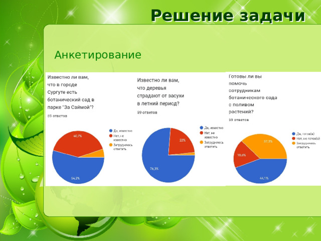 Решение задачи Анкетирование 