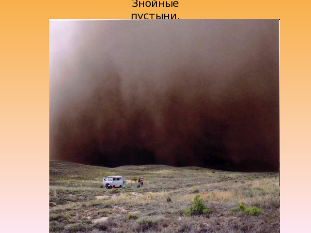 Знойные пустыни. 