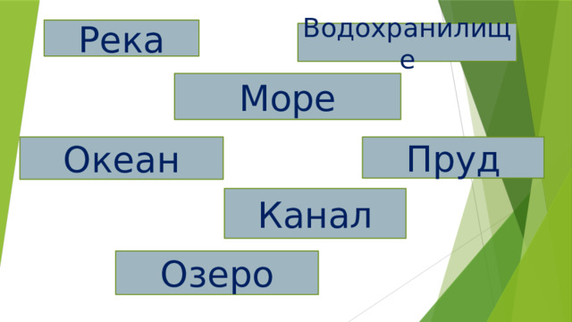 Река Водохранилище Море Океан Пруд Канал Озеро 