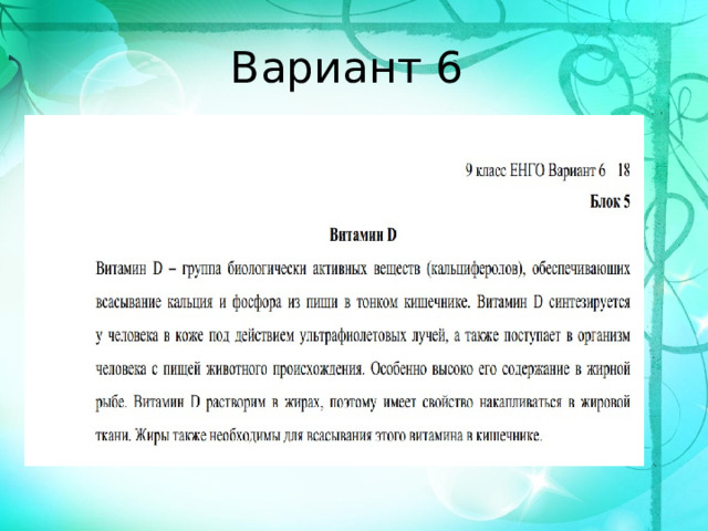 Вариант 6 