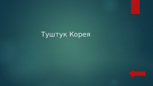  Туштук Корея 