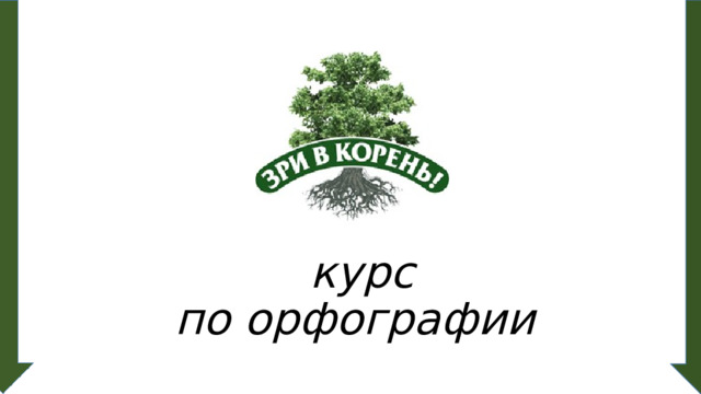 курс  по орфографии 