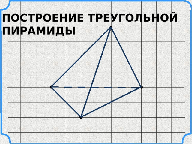 ПОСТРОЕНИЕ ТРЕУГОЛЬНОЙ ПИРАМИДЫ 