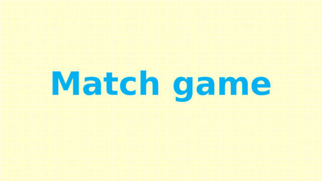 Match game 