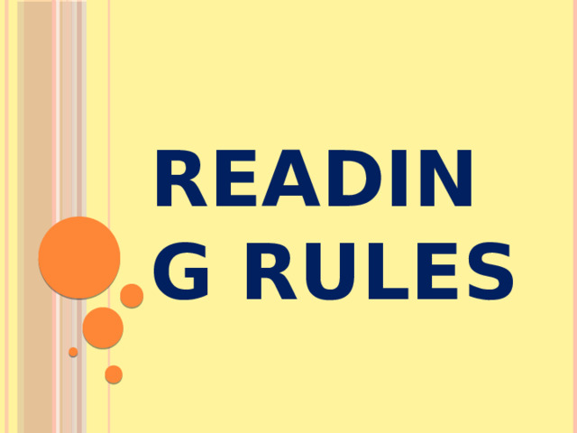 Reading rules 