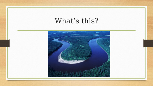 What’s this? 