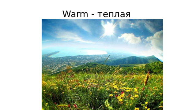 Warm - теплая 