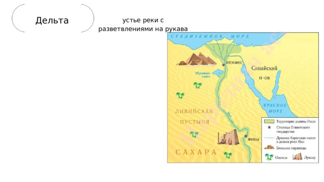 Дельта устье реки с разветвлениями на рукава 