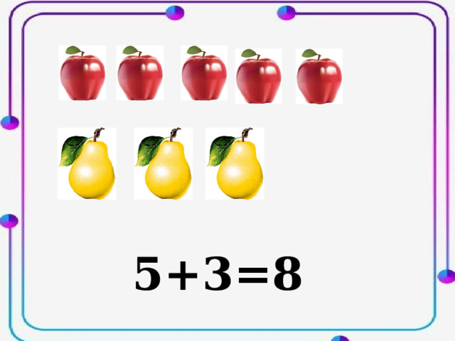 5+3=8 