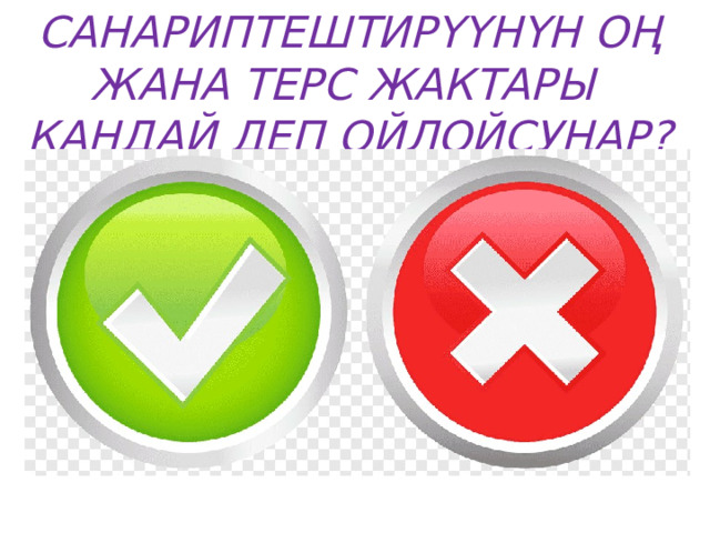 САНАРИПТЕШТИРҮҮНҮН ОҢ ЖАНА ТЕРС ЖАКТАРЫ КАНДАЙ ДЕП ОЙЛОЙСУҢАР? 