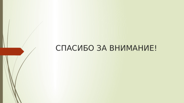 СПАСИБО ЗА ВНИМАНИЕ! 