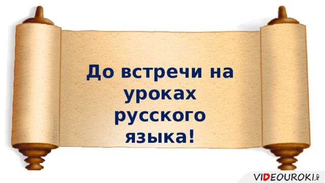 До встречи на уроках русского языка! 