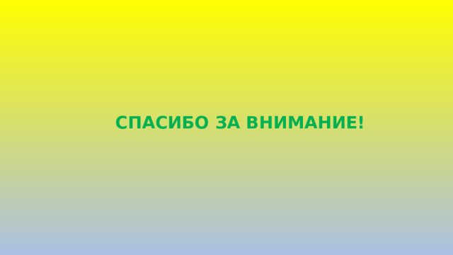 СПАСИБО ЗА ВНИМАНИЕ! 