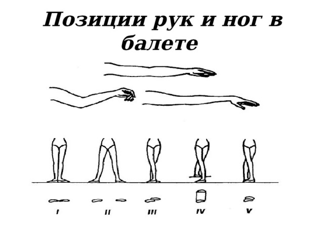 Позиции рук и ног в балете 