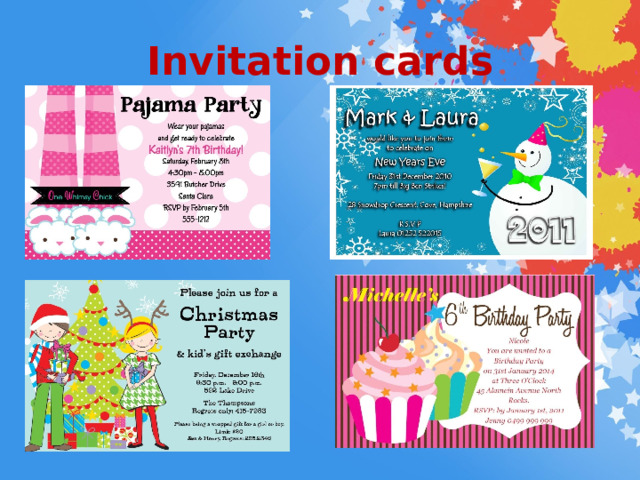 Invitation cards 9 